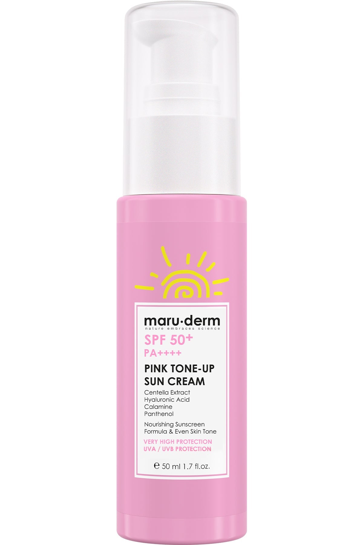 Maruderm SPF 50+ Pink Tone-Up Sun Cream