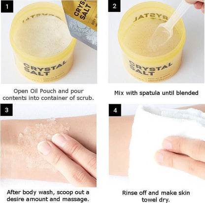 Crystal Salt Body Oil Scrub (Mango)