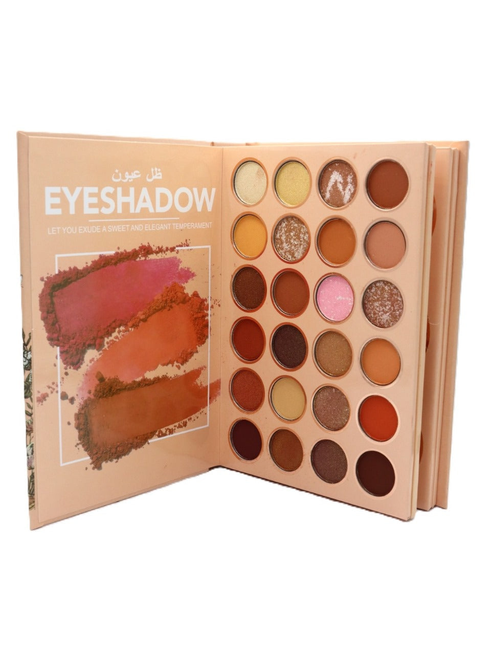 Set of eyeshadow and blusher and contour palette