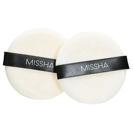 Missha Compressed Flocking Puff (Round/2P)