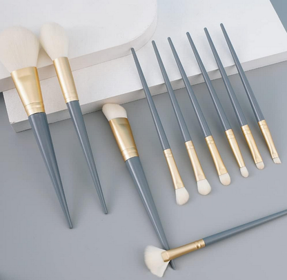 FC Beauty 10 Pcs Makeup Brush Set